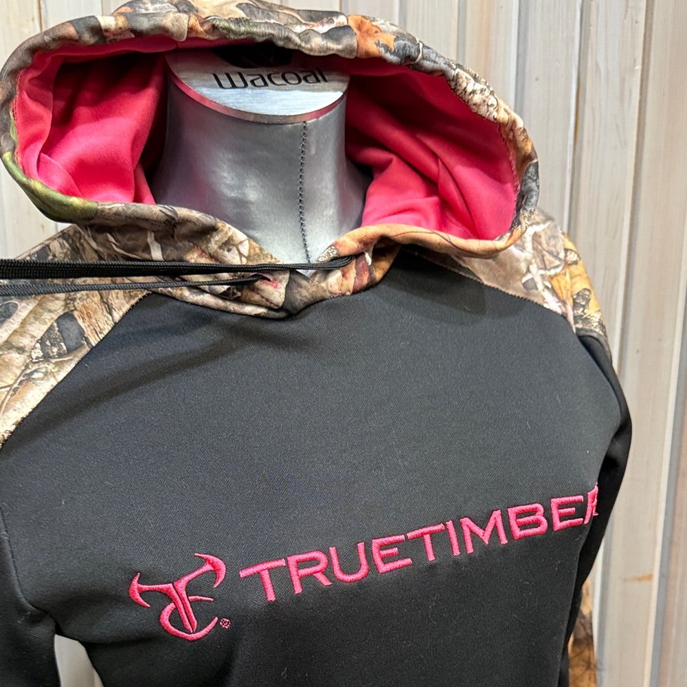 True Timber Women's Black and Camouflage Hoodie - Picture 2 of 6